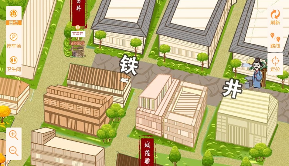 全州智慧景区：手绘地图与语音导览的完美融合